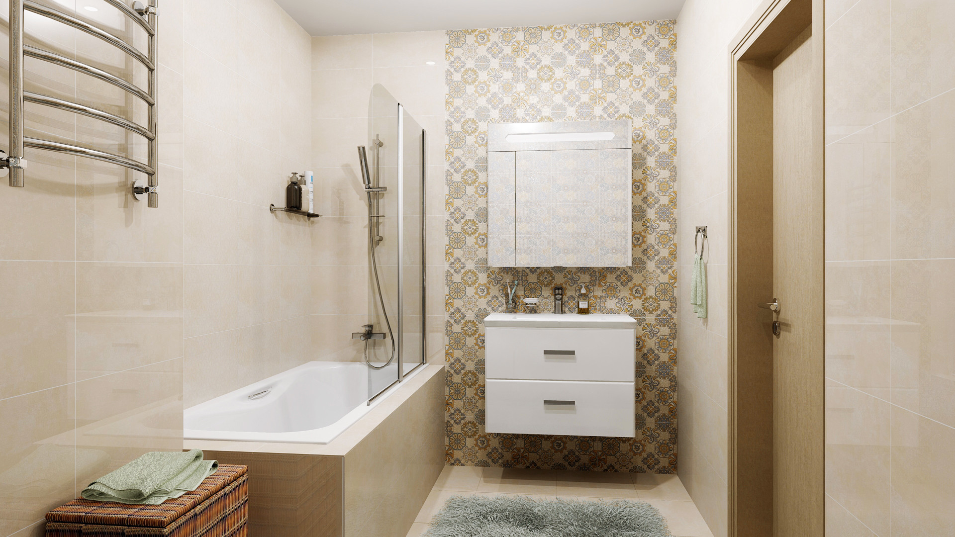 укладка плитки в ванной фото современная комнате
